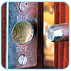 Pair of security hinge protector bolts